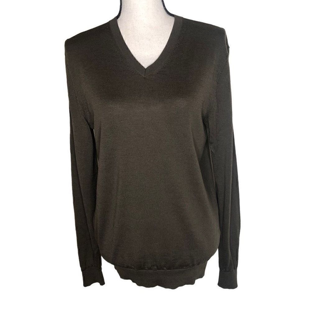 Uniqlo Classic Fine Wool Dark Academia, Preppy Sweater Size S